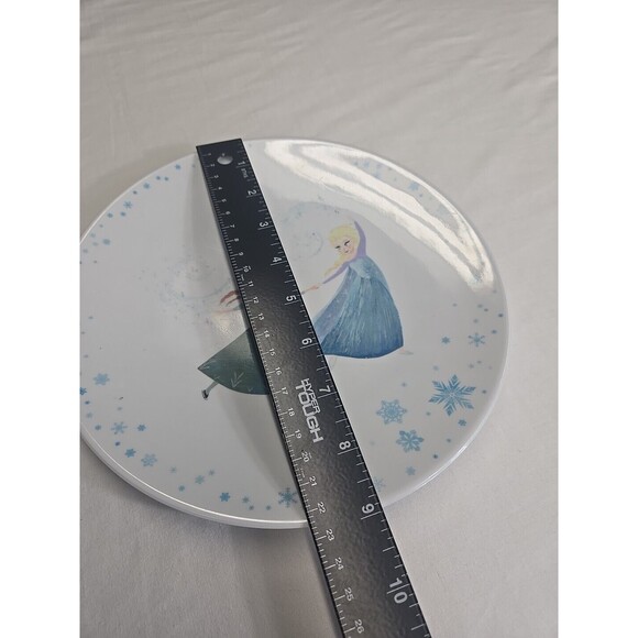 Pottery Barn Kids Disney Frozen Dinner Plate Tabletop 9 Inch Plastic Melamine - Picture 3 of 4